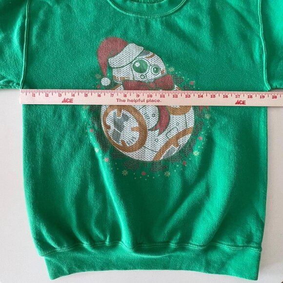Star Wars BB8 Droid Christmas Sweater – Green Holiday Graphic – Size Small - Picture 5 of 7